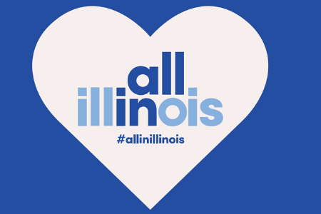 All in Illinois heart logo